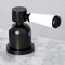Kingston Brass FSC8930DPL Paris Widespread Bathroom Faucet W/ Brass Pop-Up, Matte Blk FSC8930DPL - alternate 2